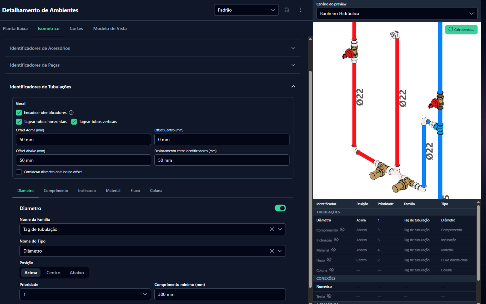Em breve: tela de configurações do Ascent.Detail